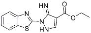 ETHYL 1-BENZOTHIAZOL-2-YL-5-IMINO-3-PYRAZOLINE-4-CARBOXYLATE Struktur