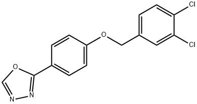 2-(4-[(3,4-DICHLOROBENZYL)OXY]PHENYL)-1,3,4-OXADIAZOLE Struktur