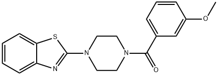 [4-(1,3-BENZOTHIAZOL-2-YL)PIPERAZINO](3-METHOXYPHENYL)METHANONE Struktur