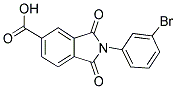 2-(3-BROMOPHENYL)-1,3-DIOXOISOINDOLINE-5-CARBOXYLIC ACID Struktur