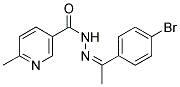 N'-[(1Z)-1-(4-BROMOPHENYL)ETHYLIDENE]-6-METHYLNICOTINOHYDRAZIDE Struktur