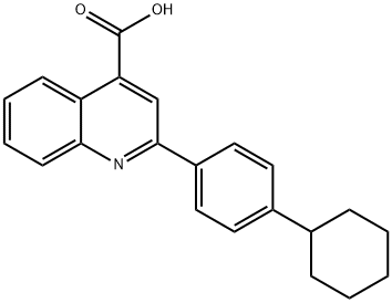 2-(4-CYCLOHEXYLPHENYL)QUINOLINE-4-CARBOXYLIC ACID Struktur