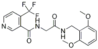 N-[[[(2,6-DIMETHOXYBENZYL)AMINO]CARBONYL]METHYL]-4-(TRIFLUOROMETHYL)PYRIDINE-3-CARBOXAMIDE Struktur