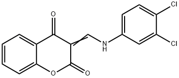 3-[(Z)-(3,4-DICHLOROANILINO)METHYLIDENE]-2H-CHROMENE-2,4-DIONE Struktur