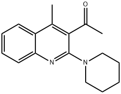 1-(4-METHYL-2-PIPERIDINO-3-QUINOLINYL)-1-ETHANONE Struktur