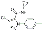 4-CHLORO-N-CYCLOPROPYL-1-(4-METHYLPHENYL)-1H-PYRAZOLE-5-CARBOXAMIDE Struktur