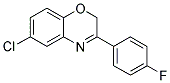 6-CHLORO-3-(4-FLUOROPHENYL)-2H-1,4-BENZOXAZINE Struktur