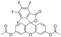 3,4,5,6-TETRAFLUOROFLUORESCEIN DIACETATE Struktur