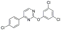 4-(4-CHLOROPHENYL)-2-(3,5-DICHLOROPHENOXY)PYRIMIDINE Struktur