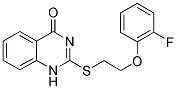 2-([2-(2-FLUOROPHENOXY)ETHYL]THIO)QUINAZOLIN-4(1H)-ONE Struktur