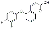 (Z)-3-[2-(3,4-DIFLUOROPHENOXY)PHENYL]-2-PROPENOIC ACID Struktur