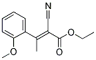 ETHYL 2-CYANO-3-(2-METHOXYPHENYL)BUT-2-ENOATE Struktur