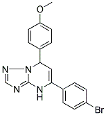 5-(4-BROMOPHENYL)-7-(4-METHOXYPHENYL)-4,7-DIHYDRO[1,2,4]TRIAZOLO[1,5-A]PYRIMIDINE Struktur