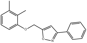 2,3-DIMETHYLPHENYL (3-PHENYL-5-ISOXAZOLYL)METHYL ETHER Struktur