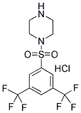 1-(3,5-BIS-TRIFLUOROMETHYL-BENZENESULFONYL)-PIPERAZINE HYDROCHLORIDE Struktur