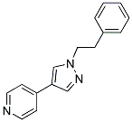 4-[1-(2-PHENYLETHYL)-(1H)-PYRAZOL-4-YL]PYRIDINE Struktur