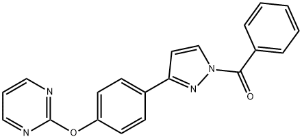 PHENYL(3-[4-(2-PYRIMIDINYLOXY)PHENYL]-1H-PYRAZOL-1-YL)METHANONE Struktur