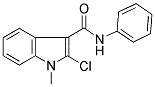 2-CHLORO-1-METHYL-N-PHENYL-1H-INDOLE-3-CARBOXAMIDE Struktur