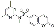 N-(4,6-DIMETHYLPYRIMIDIN-2-YL)-N-METHYL-2-OXO-1-BENZOPYRAN-6-SULPHONAMIDE Struktur