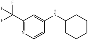 N-CYCLOHEXYL-2-(TRIFLUOROMETHYL)-4-PYRIDINAMINE Struktur