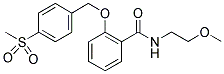 N-(2-METHOXYETHYL)-2-[4-(METHYLSULPHONYL)BENZYLOXY]BENZAMIDE Struktur