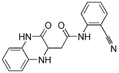 N-(2-CYANOPHENYL)-2-(3-OXO-1,2,3,4-TETRAHYDROQUINOXALIN-2-YL)ACETAMIDE Struktur