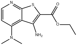 ETHYL 3-AMINO-4-(DIMETHYLAMINO)THIENO[2,3-B]PYRIDINE-2-CARBOXYLATE Struktur