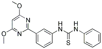 N-[3-(4,6-DIMETHOXYPYRIMIDIN-2-YL)PHENYL]-N'-PHENYLTHIOUREA Struktur