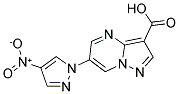 6-(4-NITRO-1H-PYRAZOL-1-YL)PYRAZOLO[1,5-A]PYRIMIDINE-3-CARBOXYLIC ACID Struktur