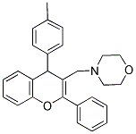 4-((2-PHENYL-4-P-TOLYL-4H-CHROMEN-3-YL)METHYL)MORPHOLINE Struktur