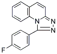 1-(4-FLUOROPHENYL)[1,2,4]TRIAZOLO[4,3-A]QUINOLINE Struktur