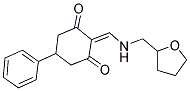 5-PHENYL-2-{[(TETRAHYDROFURAN-2-YLMETHYL)AMINO]METHYLENE}CYCLOHEXANE-1,3-DIONE Struktur