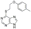 6-([2-(4-METHYLPHENOXY)ETHYL]THIO)-9H-PURINE Struktur