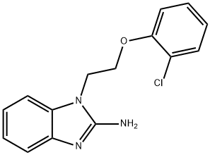 1-[2-(2-CHLORO-PHENOXY)-ETHYL]-1H-BENZOIMIDAZOL-2-YLAMINE Struktur