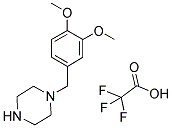 1-(3,4-DIMETHOXY-BENZYL)-PIPERAZINETRIFLUOROACETATE Struktur