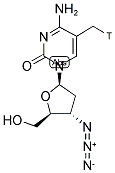 3'-AZIDO 5-METHYL 2',3'-DIDEOXYCYTIDINE, [METHYL-3H]- Struktur