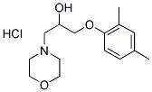 1-(2,4-DIMETHYLPHENOXY)-3-MORPHOLIN-4-YLPROPAN-2-OL HYDROCHLORIDE Struktur