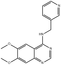 6,7-DIMETHOXY-N-(3-PYRIDINYLMETHYL)-4-QUINAZOLINAMINE Struktur