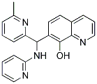 7-[(6-METHYLPYRIDIN-2-YL)(PYRIDIN-2-YLAMINO)METHYL]QUINOLIN-8-OL Struktur