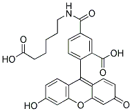 6-[FLUORESCEIN-5(6)-CARBOXAMIDO]HEXANOIC ACID Struktur