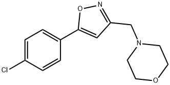 4-([5-(4-CHLOROPHENYL)-3-ISOXAZOLYL]METHYL)MORPHOLINE Struktur