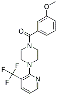 (3-METHOXYPHENYL)(4-[3-(TRIFLUOROMETHYL)PYRIDIN-2-YL]PIPERAZINO)METHANONE Struktur