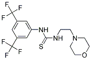 ((3,5-BIS(TRIFLUOROMETHYL)PHENYL)AMINO)((2-MORPHOLIN-4-YLETHYL)AMINO)METHANE-1-THIONE Struktur