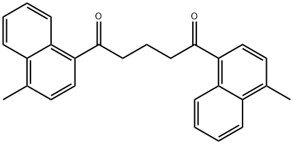 1,5-BIS(4-METHYL-NAPHTHALENE-1-YL)-PENTANE-1,5-DIONE Struktur