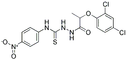 1-(2-(2,4-DICHLOROPHENOXY)PROPIONYL)-4-(4-NITROPHENYL)THIOSEMICARBAZIDE Struktur