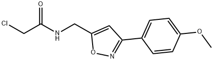 2-CHLORO-N-([3-(4-METHOXYPHENYL)-5-ISOXAZOLYL]METHYL)ACETAMIDE Struktur