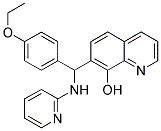 7-[(4-ETHOXYPHENYL)(PYRIDIN-2-YLAMINO)METHYL]QUINOLIN-8-OL Struktur