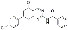 N-[7-(4-CHLOROPHENYL)-5-OXO-5,6,7,8-TETRAHYDROQUINAZOLIN-2-YL]BENZAMIDE Struktur