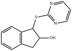 1-(2-PYRIMIDINYLSULFANYL)-2-INDANOL Struktur