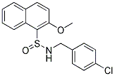 N-(4-CHLOROBENZYL)-2-METHOXY-1-NAPHTHALENESULFINAMIDE Struktur